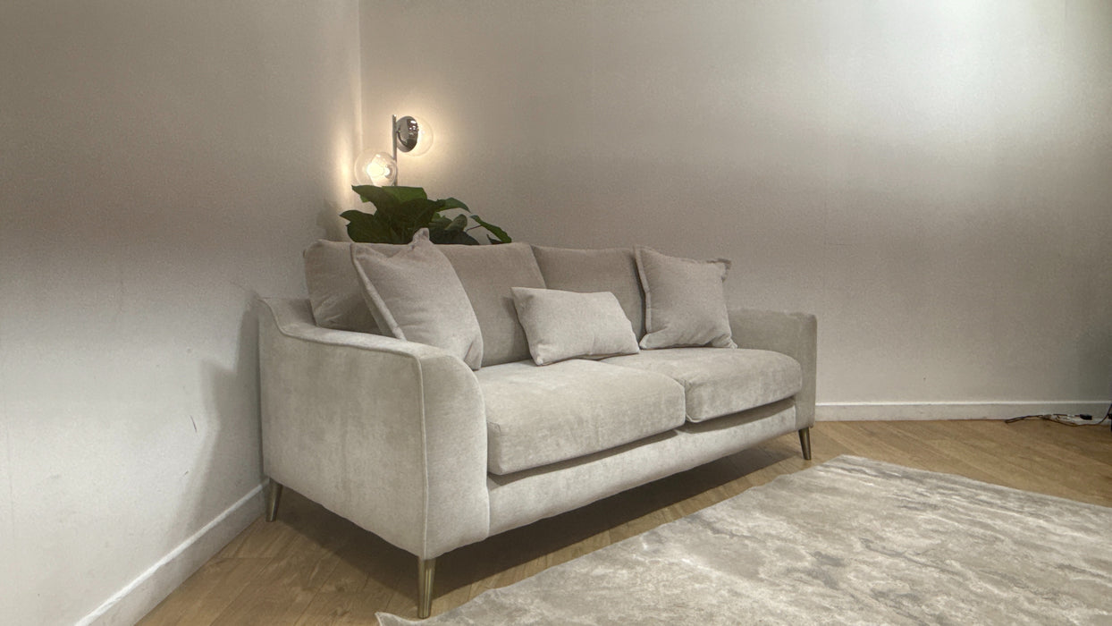 Sofology Hackney Fabric 4 Seater Memory Foam Seats in Lifestyle Dapple Marble Mix