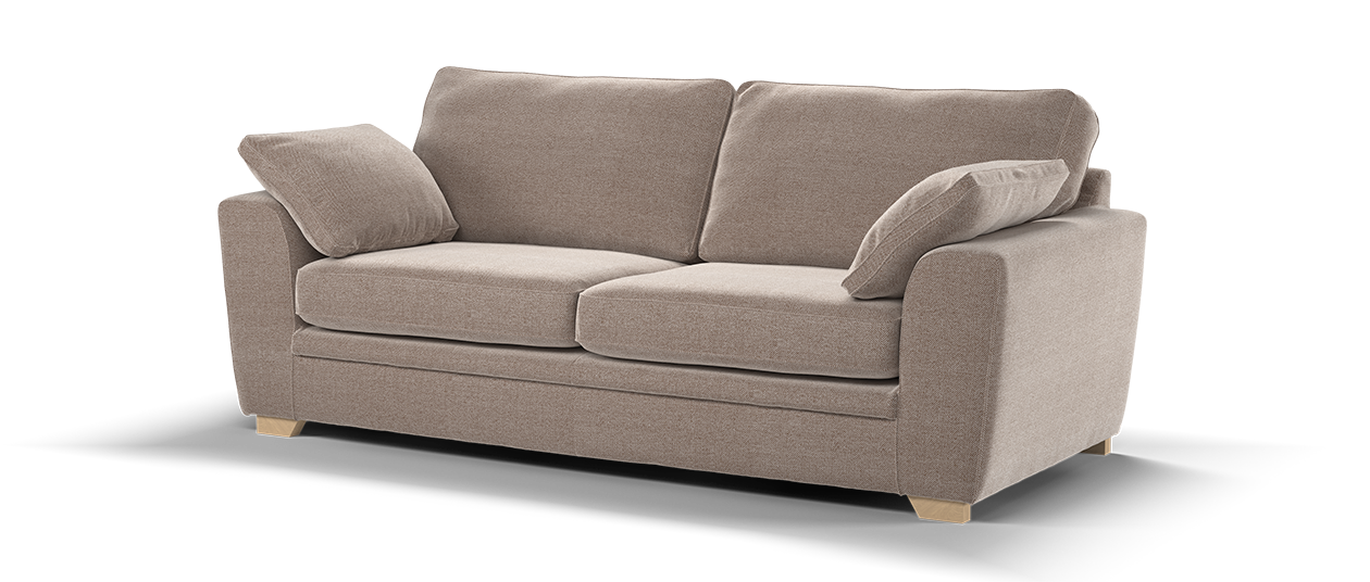 Sofology Chalfont Fabric 4 Seater in Cherub Mink