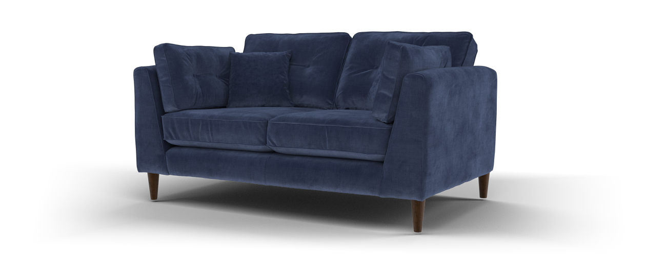 Sofology Cricket Fabric 2 Seater in Navy All Over