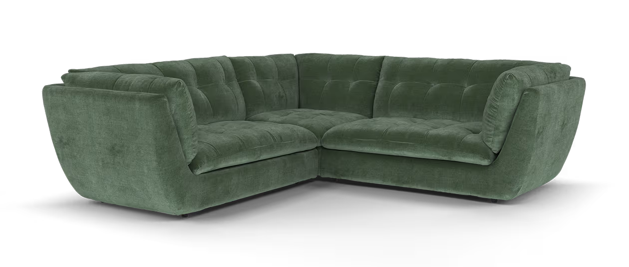 Sofology Cocoon Fabric 2 Corner 2 in Relaxed Chenille Pine