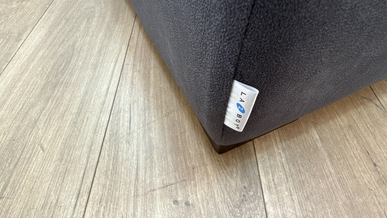 Sofology Portland Fabric Storage Footstool in Lifestyle Flecked Charcoal