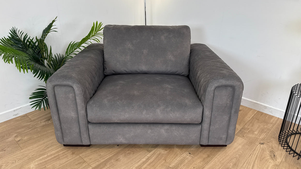 The Fiernze - Fabric Grey Love Seat