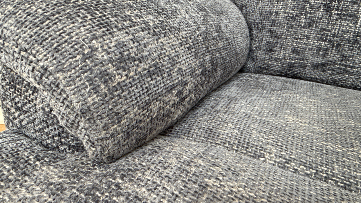 Sofology Gracie Fabric Chair in Hopsack Chenille Midnight