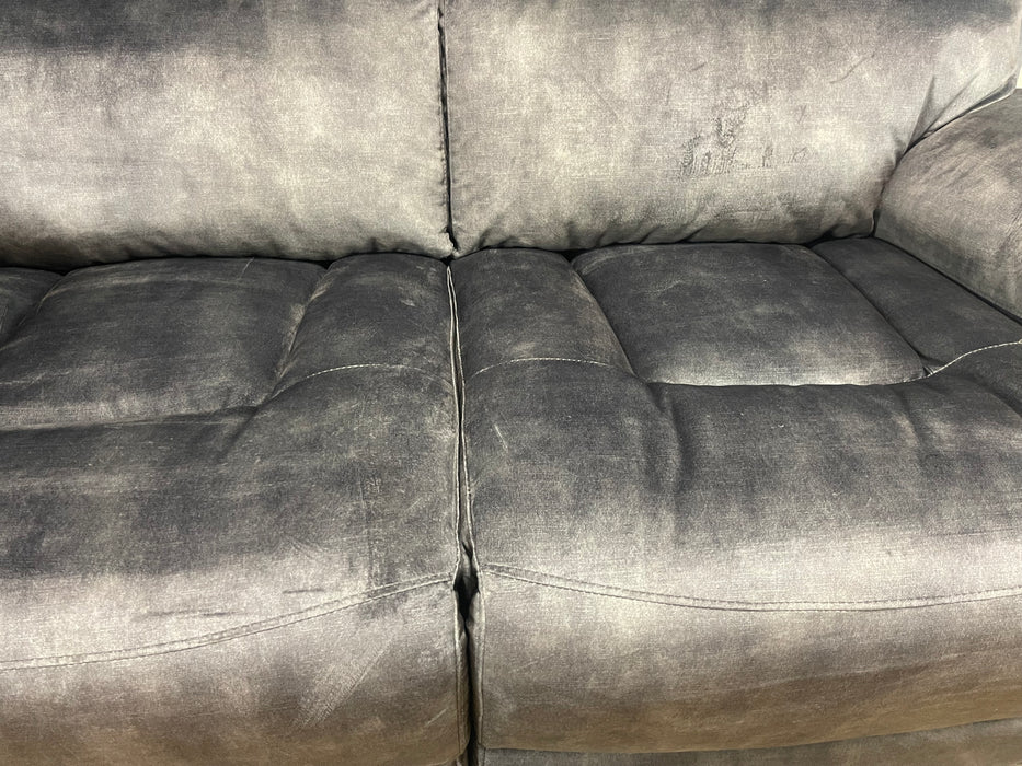 Radley 2 Seater Sofa Manual Recliner Decent Charcoal Fabric (WA2)