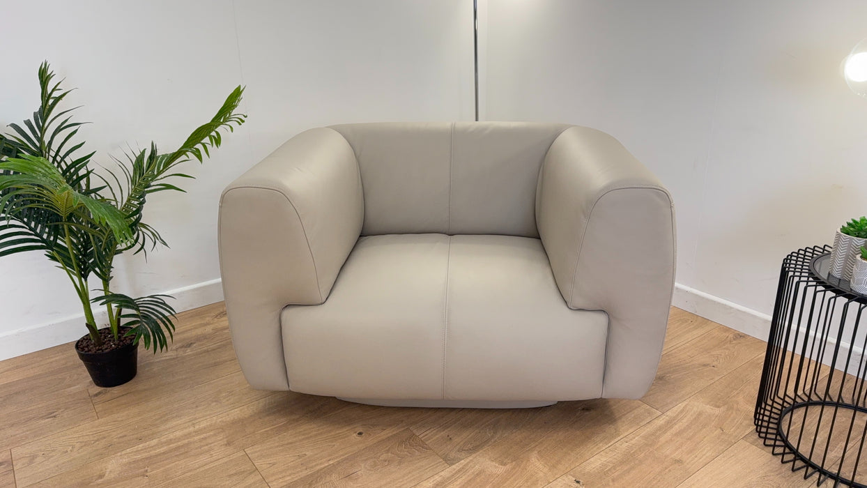 Nuvole Chair - Leather - Cloudy Grey