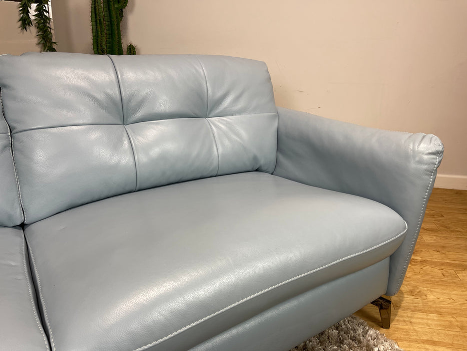 Mimi 3 Seater Leather Pearle Blue (WA2)