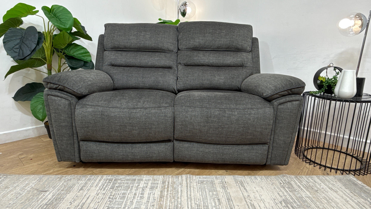 DFS Lawson 2 Seater Fabric Recliner in Grey
