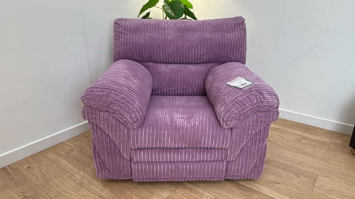 DFS Zana Fabric Recliner Chair in Lilac
