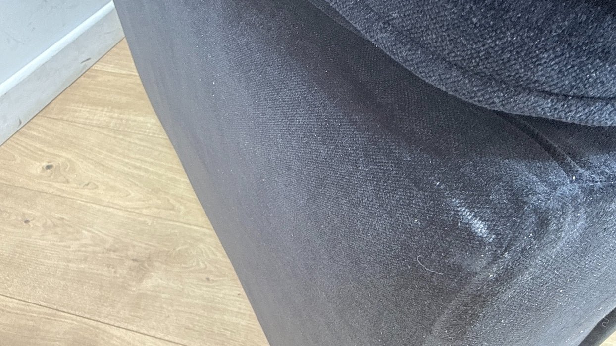 Sofology Brixton Fabric 3 Seater in Soft Chenille Ebony Mix