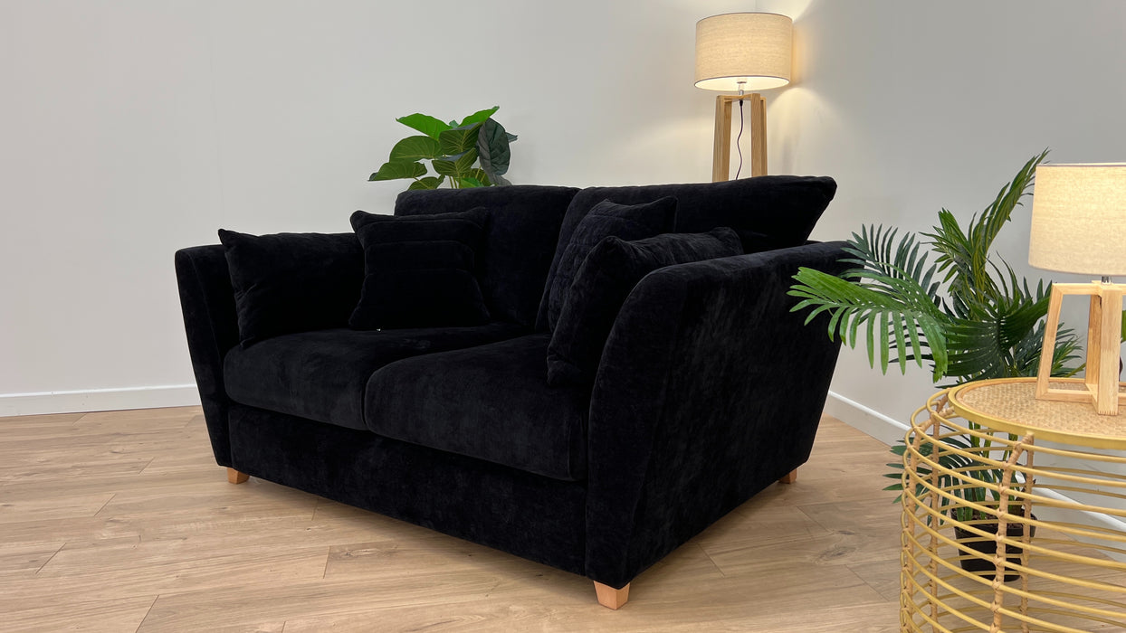 Calista 2 Seater - Fabric - Ebony All Over