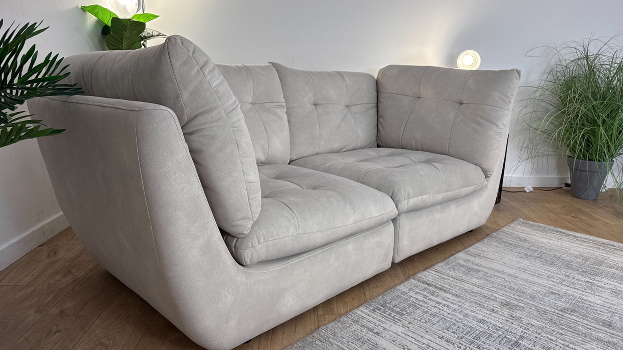 Sofology The Cocoon Fabric 3 Seater in Ivory