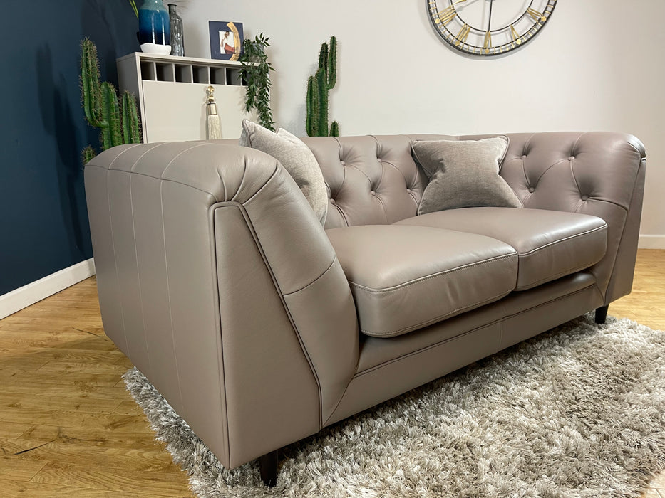 Bridgerton 2 Seater Leather Taupe / Grey Mix (WA2)