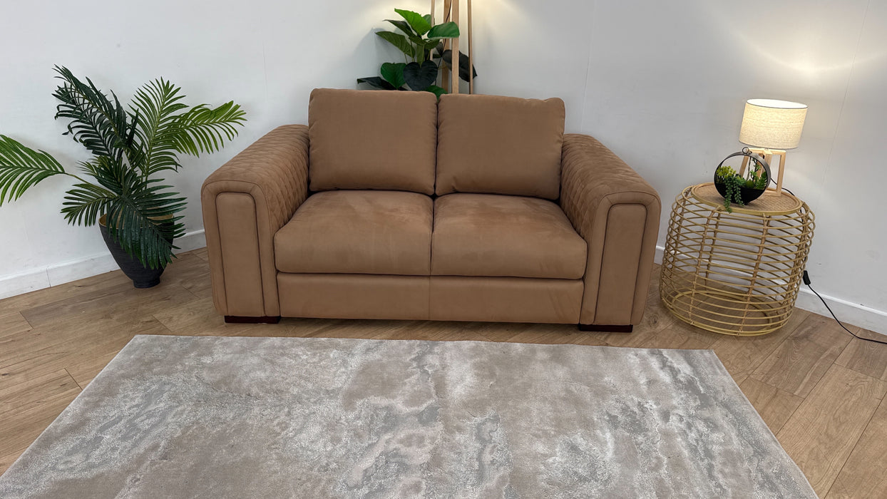 Sofology The Firenze Fabric 2 Seater in Lifestyle Nubuck Feel Fabric Camel