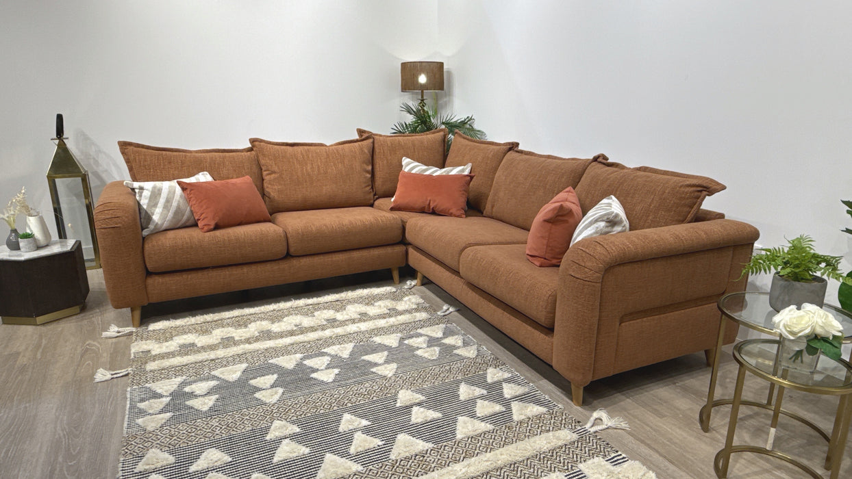 Sofolog Eastwood 3 Corner 3 Fabric Sofa in Pumpkin Jaeger Mix