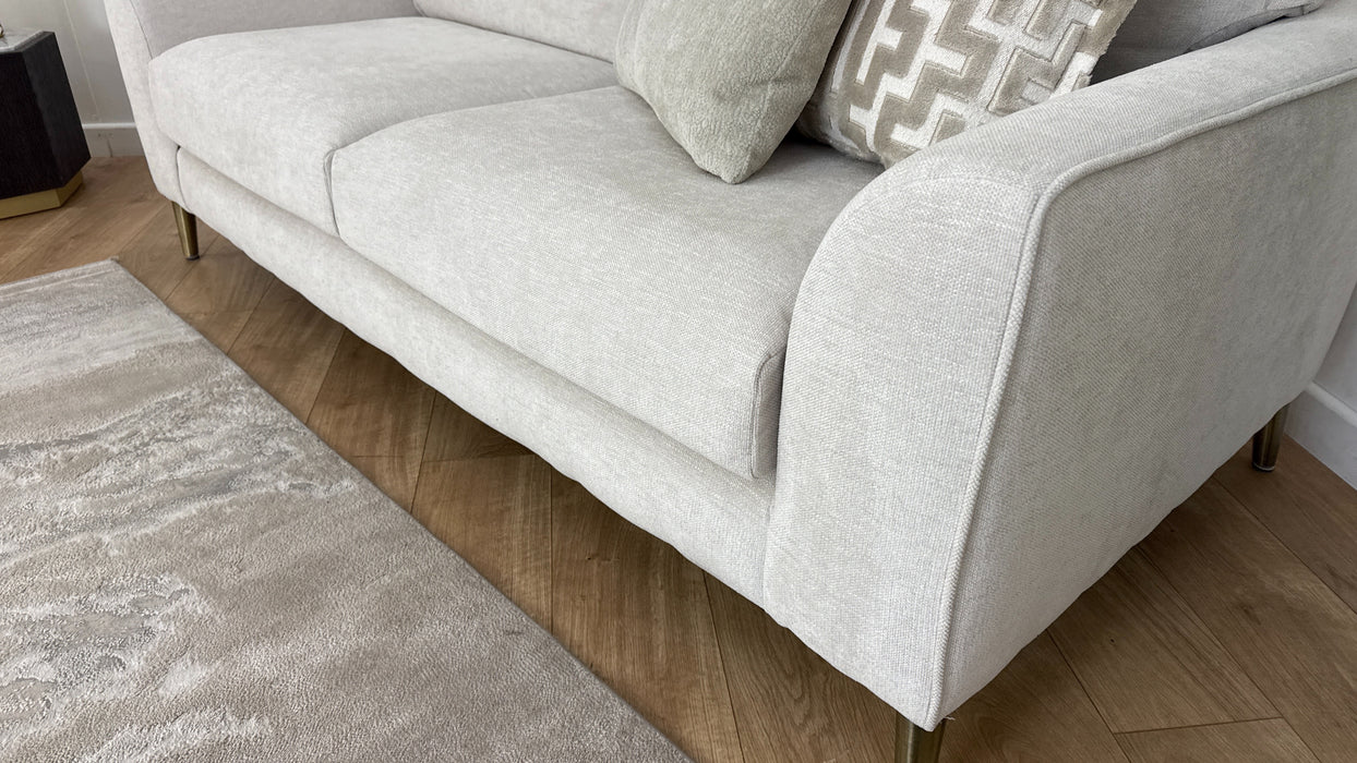 Sofology Mayfair Fabric 3 Seater in Linen Look Chenille Mist