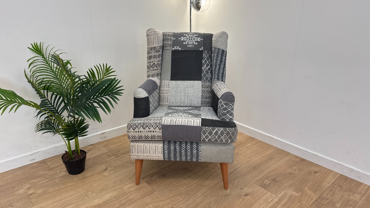 Earle Wingback Chair - Fabric