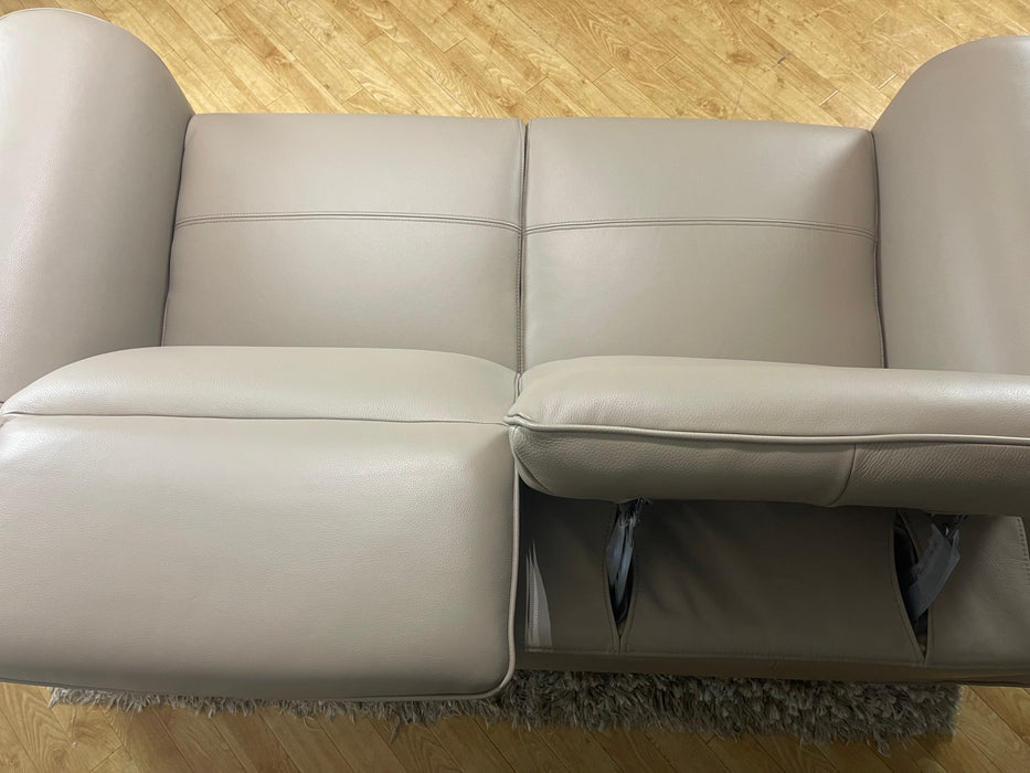 Plaza Leather 2 Seater Trusty Embossed Stone (WA2)