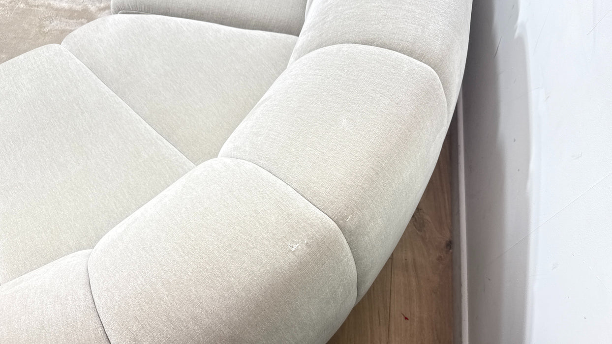 Sofology Waldorf Fabric 2 Corner 1.5 Chaise in Soft Chenille Linen Mix