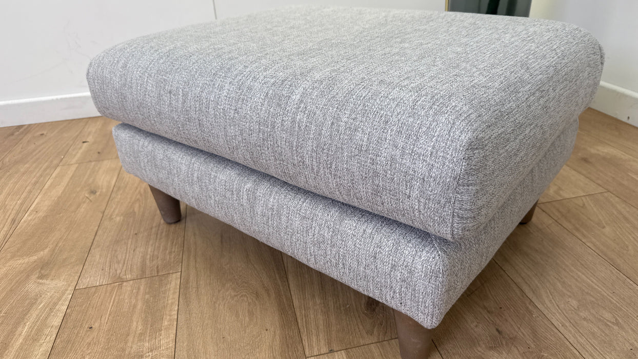 Sofology The Ambleside Fabric Footstool in Capital Light Grey
