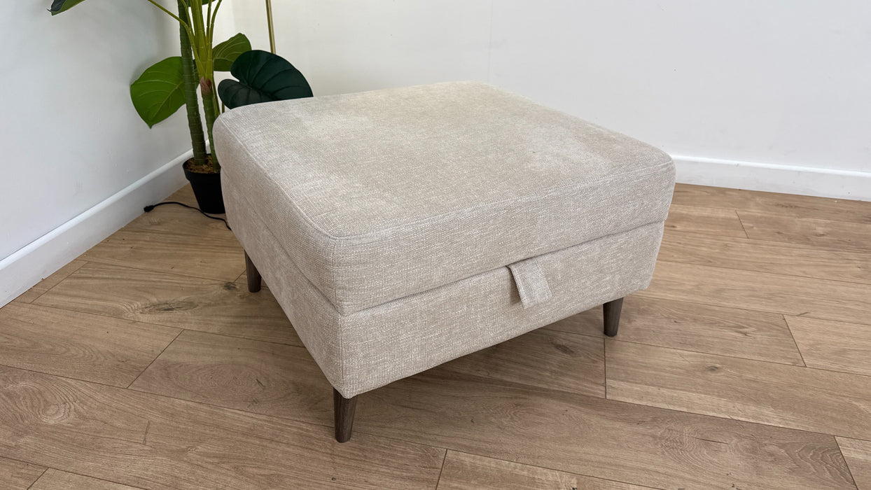 Sofology The Hackney Footstool in Dapple Natural All Over