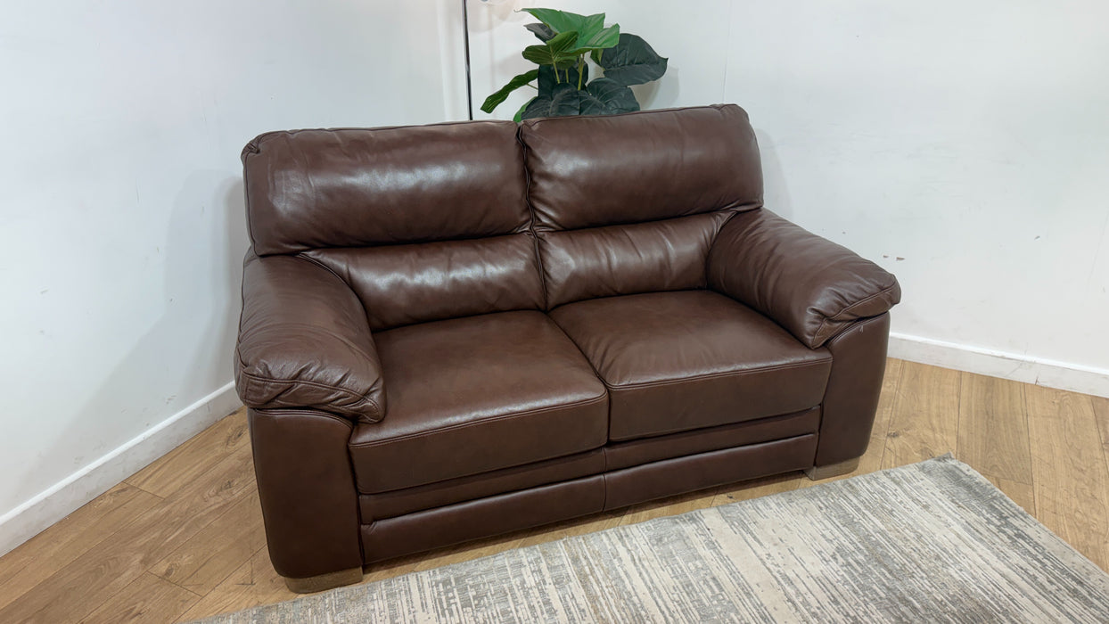 DFS Hawes 2 Seater Fabric Sofa in Chocolate