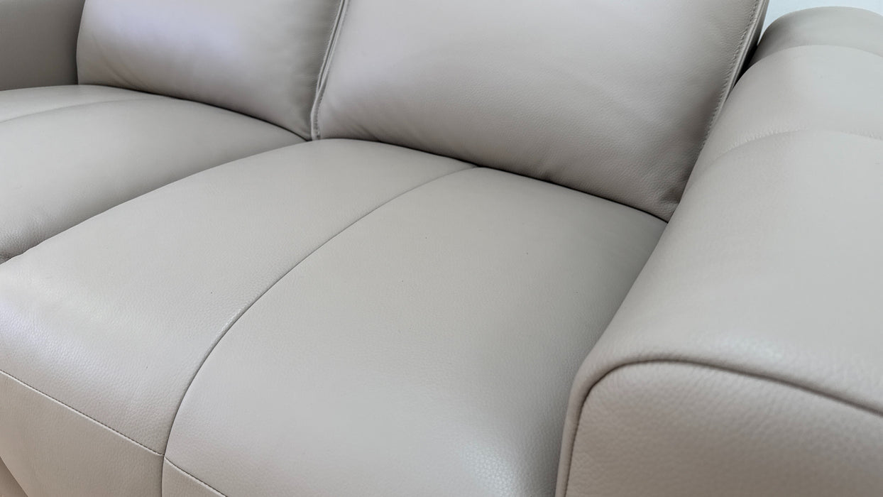 Sample Leather 2 Seater in Trusty Embossed Leather Stone