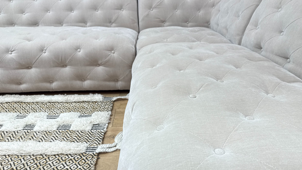 Sofology Venezia Fabric 3 Corner 3 in Relaxed Chenille Cotton