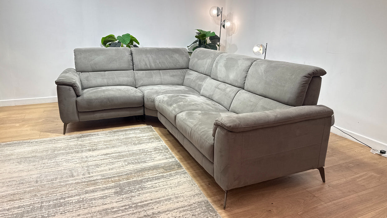 Sofology Illinois Fabric 1 Corner 2 in Lifestyle Textured Charcoal