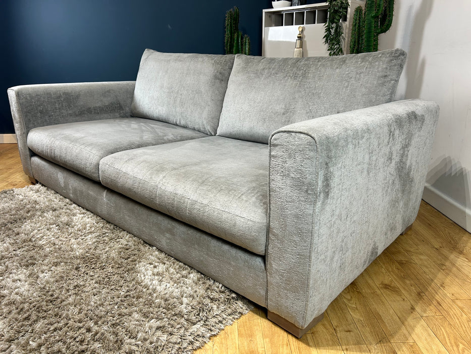 Majestica 4 Seater Sofa Plain Steel Mix Fabric (WA2)