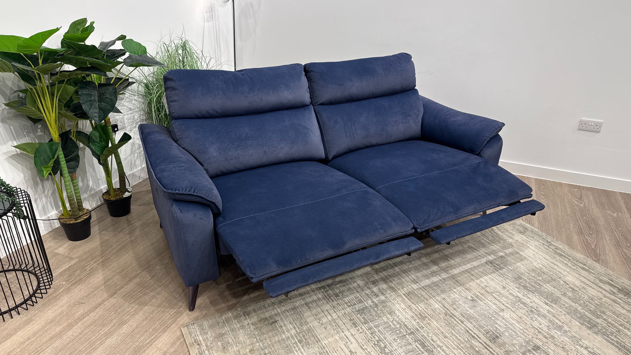 Sofology Arlo Fabric 2.5 Seater Power Recliner in Lifestyle Flecked Navy