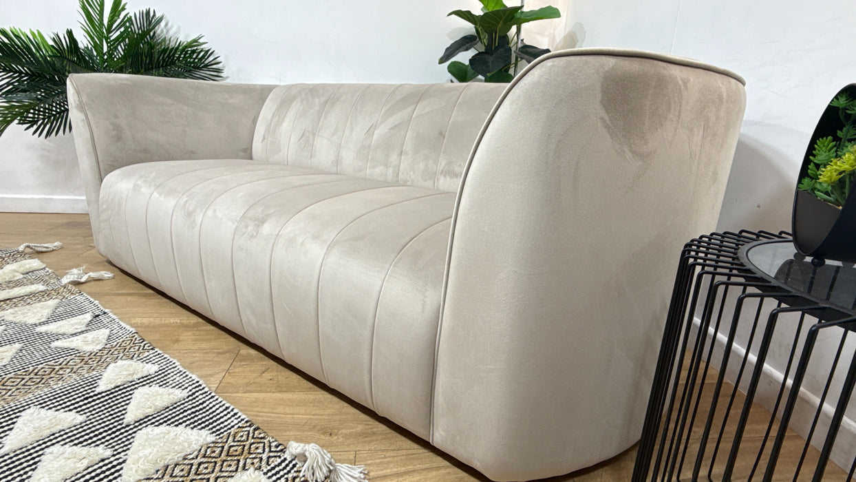 Sofology Fitzrovia Fabric 3 Seater in Matt Velvet Stone Mix