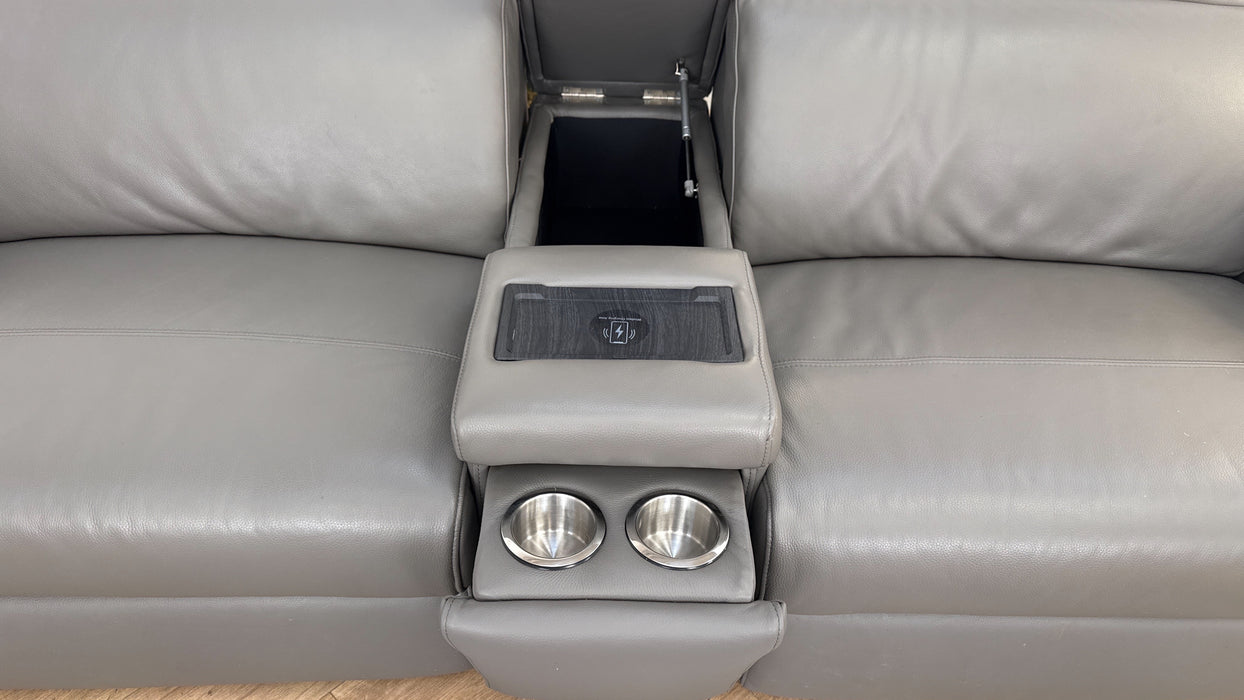 Sofology Kingsbridge 2.5 Seater Sofa in Trusty Embossed Leather Elephant