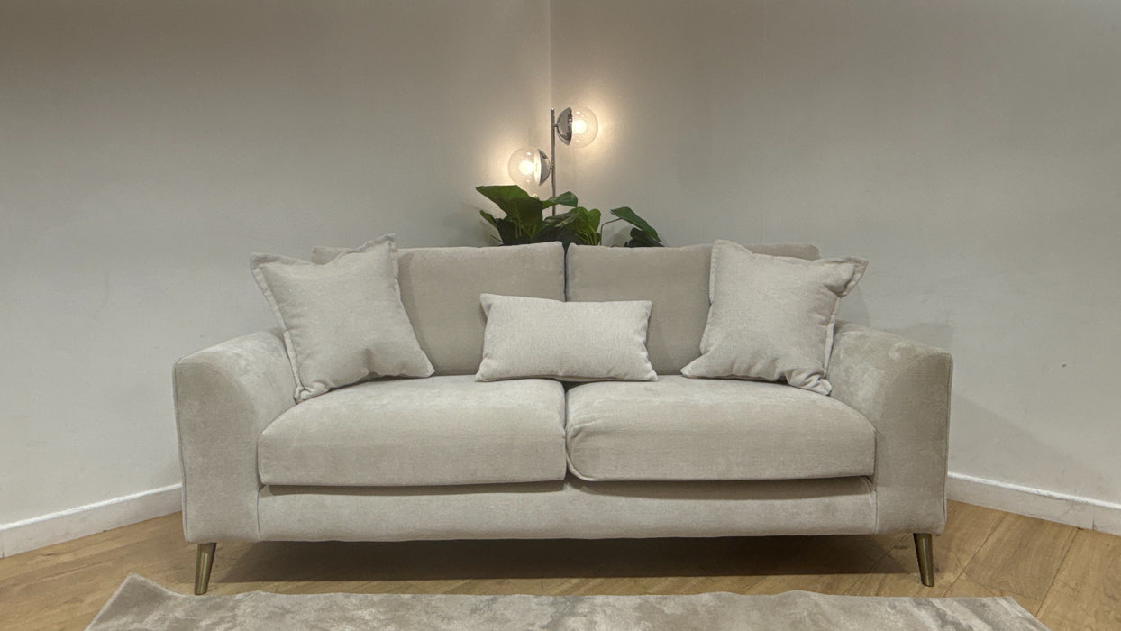 Sofology Hackney Fabric 4 Seater Memory Foam Seats in Lifestyle Dapple Marble Mix