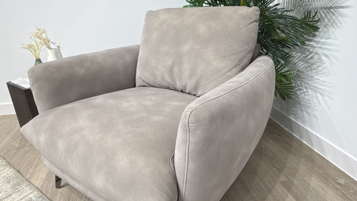 Sofology Adler Fabric Chair in Lifestyle Mottled Marble