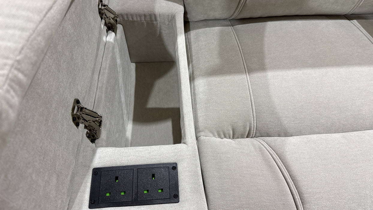 DFS Aventra Power Recline Chair In Silver
