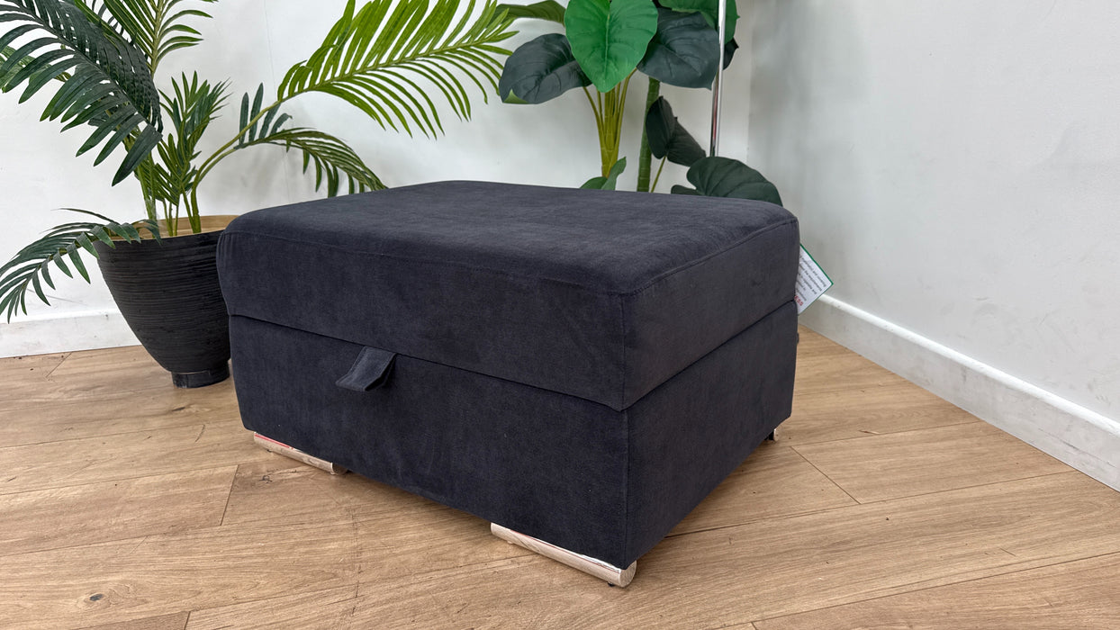 DFS Freya Storage Footstool in Black