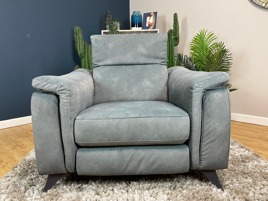 Ezra Chair - Dexter Mineral Green Fabric - Power Recliner & Heated Seat (WA2)