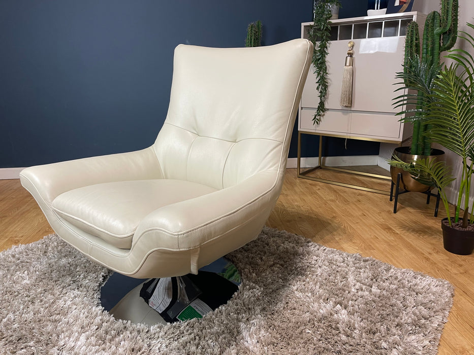 Missouri Bone China Leather Swivel Chair (WA2)