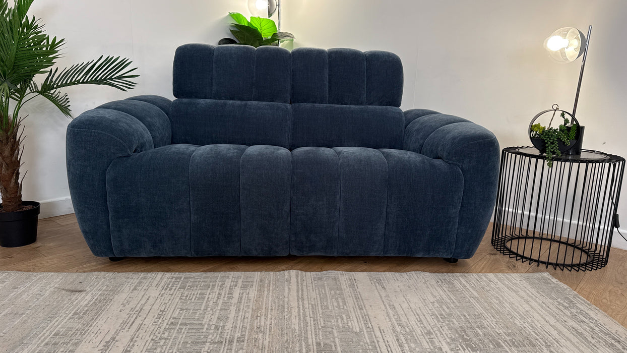Sofology Nobu Fabric 2 Seater in Relaxed Chenille Denim