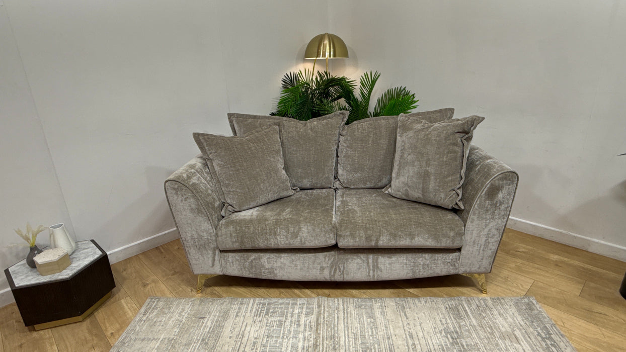 Sofology Luella Fabric 2 Seater in Luxe Chenille Stone Mix