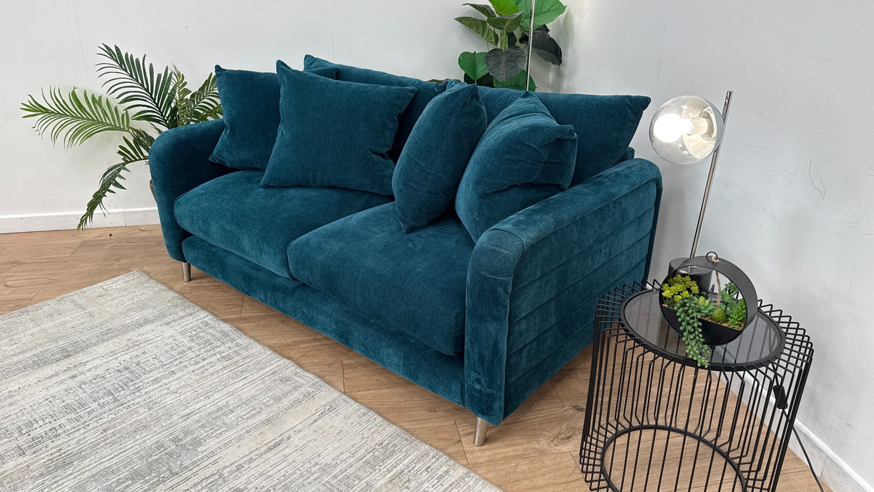 Sofology The Midland Hill 3 Seater Fabric Sofa in Chamonix Teal
