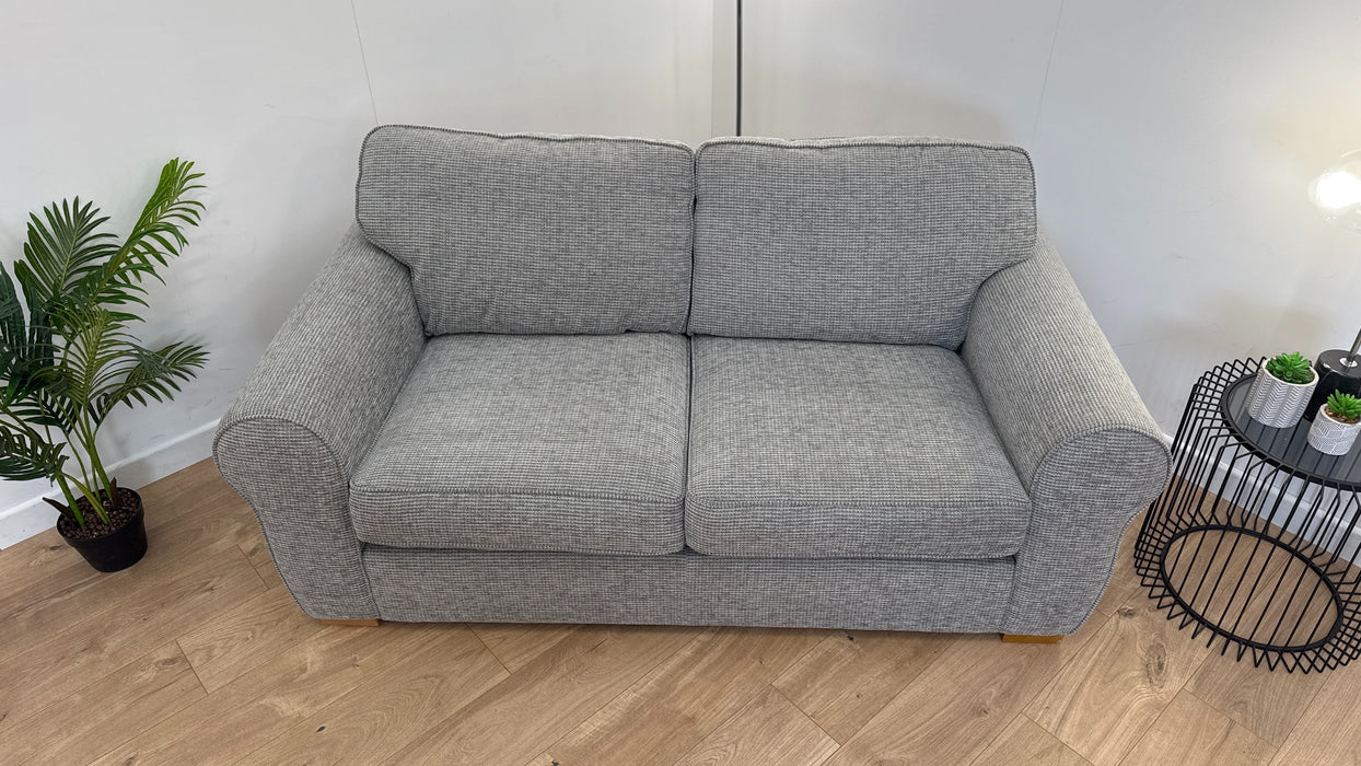 Nimbus 2 Seater - Fabric Sofabed - Padstow Grey/ Coral Mix