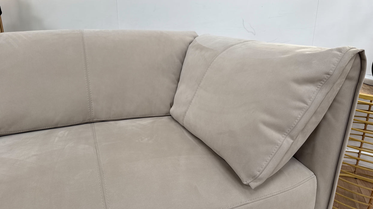 Sofology The Tessuto 3 Seater Split Fabric Sofa in Lifestyle Nubuck-Feel Fabric Stone