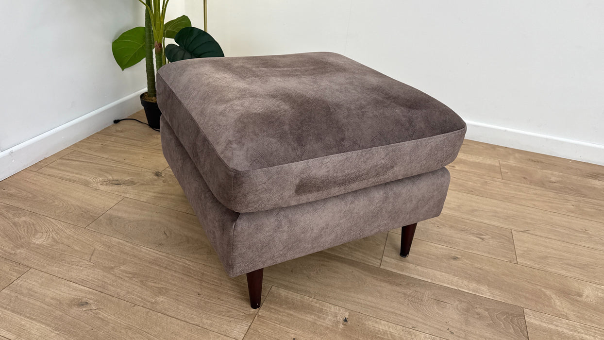 Sofology The Hackney Fabric Footstool Memory Foam in Lifestyle Dapple Mocha