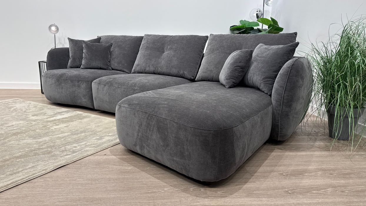 Sofology Sydney 4 Seater Chaise in Anthracite