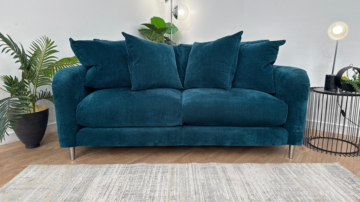 Sofology The Midland Hill 3 Seater Fabric Sofa in Chamonix Teal