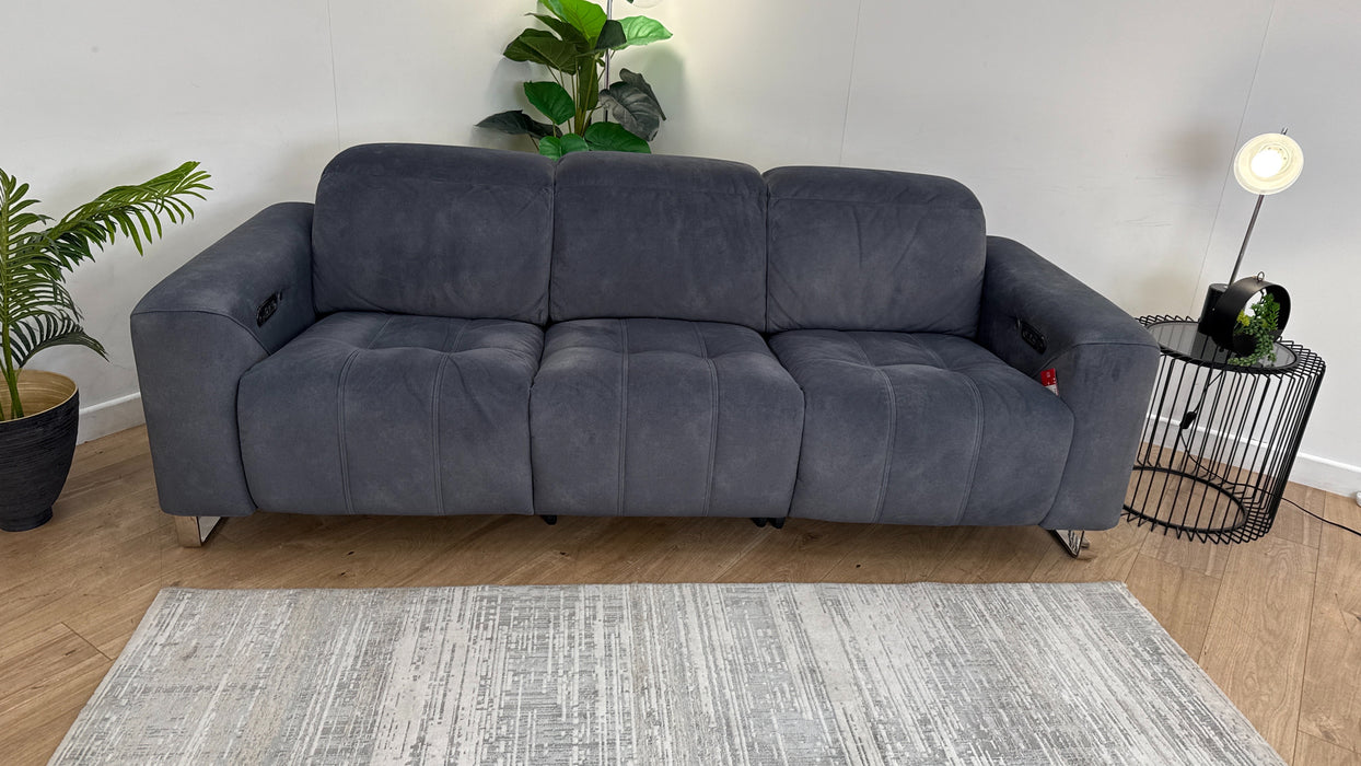 Sofology Marvella Fabric Recliner 3 Seater in Charcoal