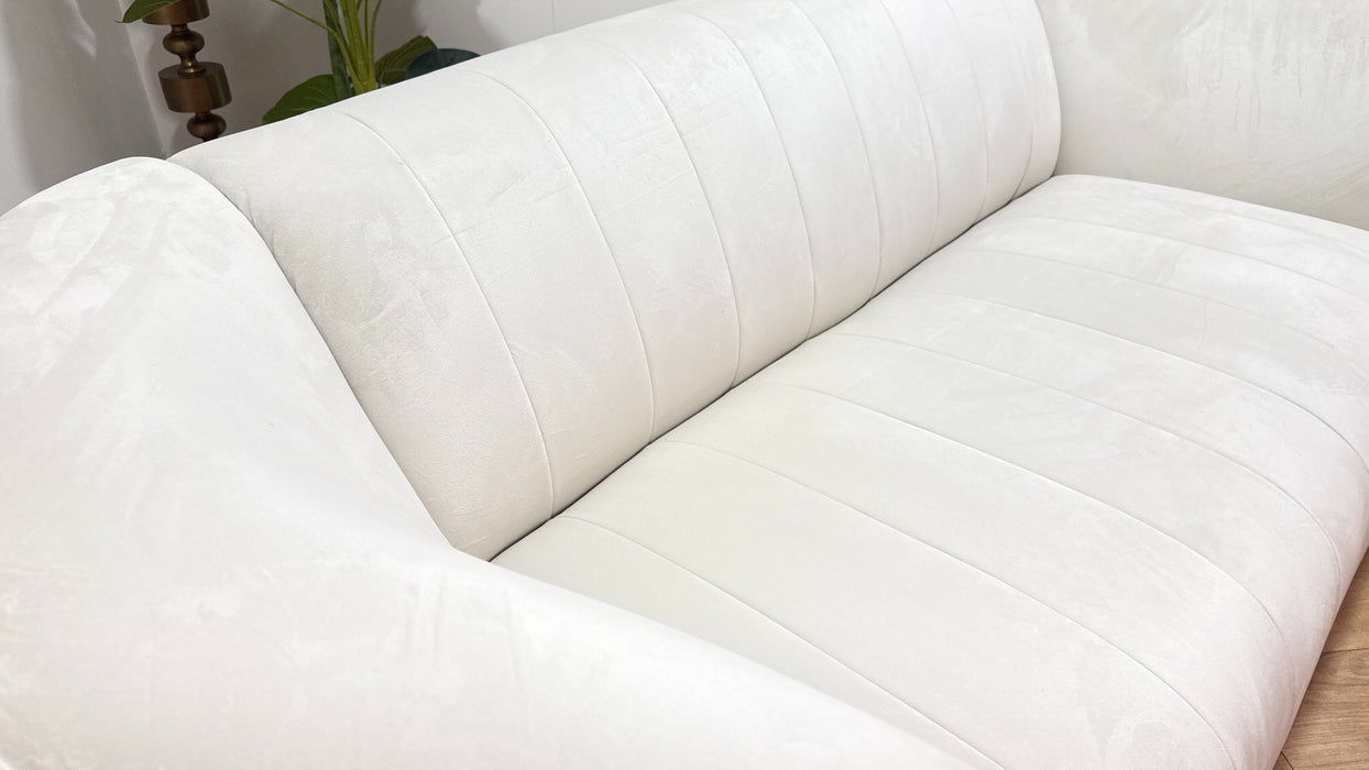 Sofology The Fitzrovia Fabric 2 Seater in Matt Velvet Milk Mix Without Trim