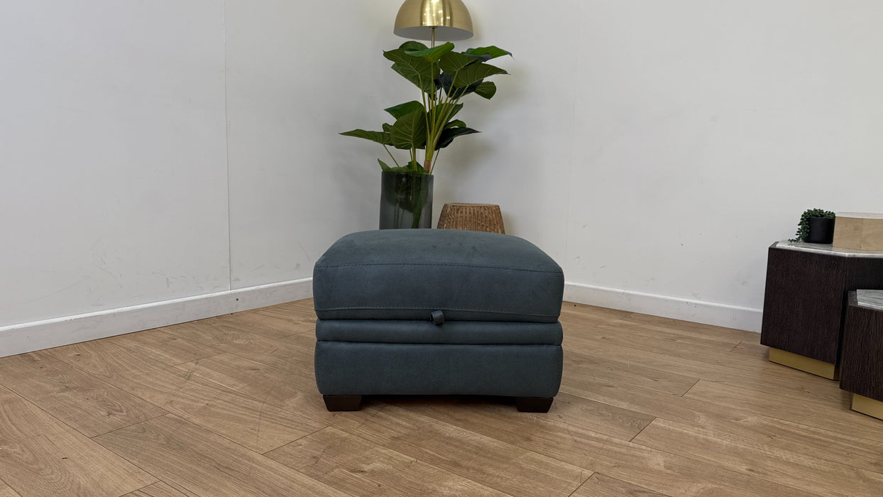DFS Finton Storage Footstool in Teal