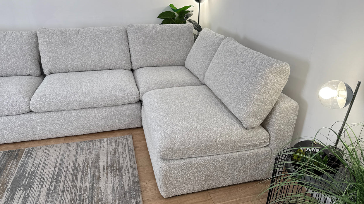 DFS The Airee Fabric Sofa in Neutral Bloom Neau